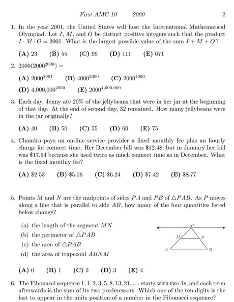 118 Official AMC 10 & 12 Past Year Papers with Answer Keys - AllSATPapers