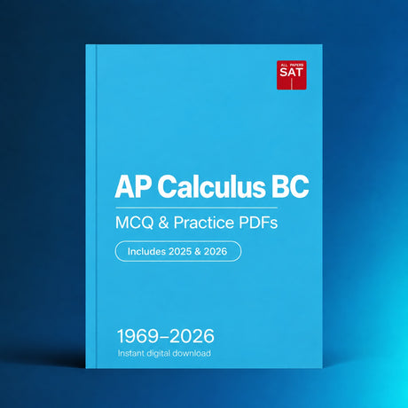 AP Calculus BC digital PDF collection cover, 1969–2026, Includes 2025 & 2026