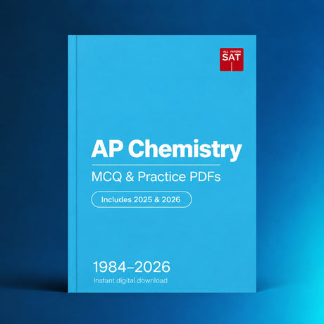 AP Chemistry digital PDF collection cover, 1984–2026, Includes 2025 & 2026