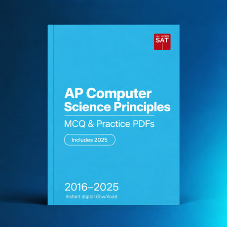 AP Computer Science Principles digital PDF collection cover, 2016–2025, Includes 2025