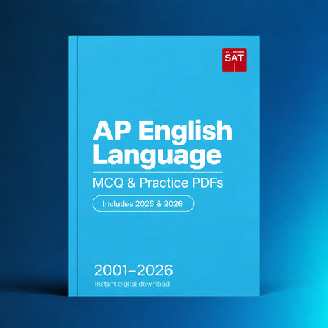 AP English Language digital PDF collection cover, 2001–2026, Includes 2025 & 2026