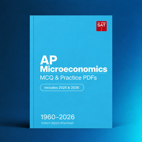AP Microeconomics digital PDF collection cover, 1960–2026, Includes 2025 & 2026