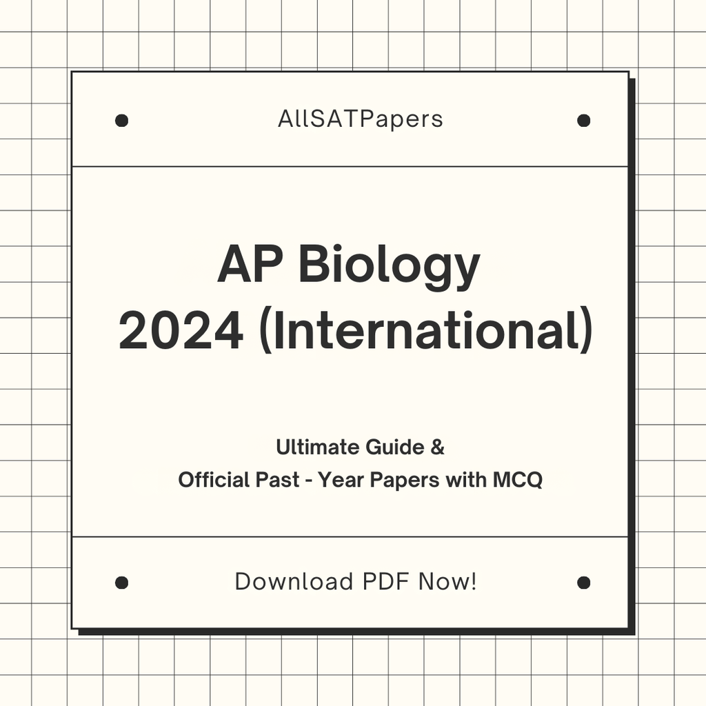 Official AP Biology 2024 International Full Exam | AP Test with MCQ and Answers in PDF - AllSATPapers