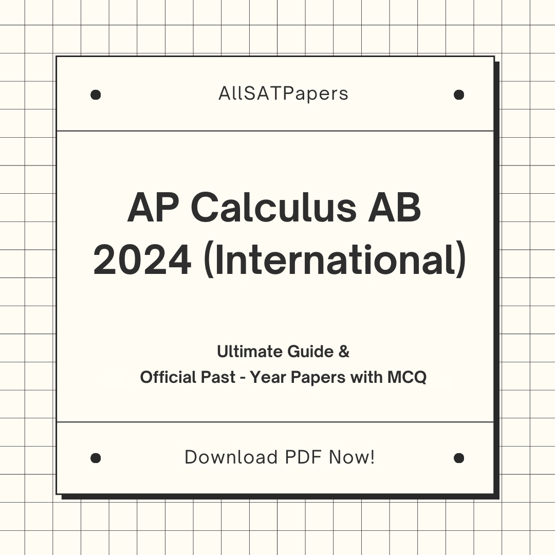 Official AP Calculus AB 2024 International Full Exam | AP Test with MC ...