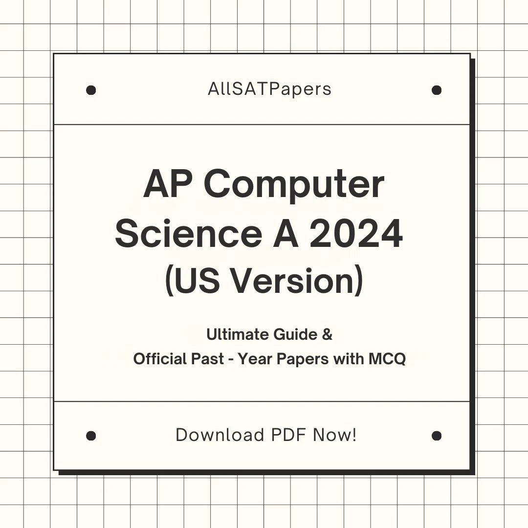 Official AP Computer Science A 2024 US| AP Test with MCQ and Answers i ...