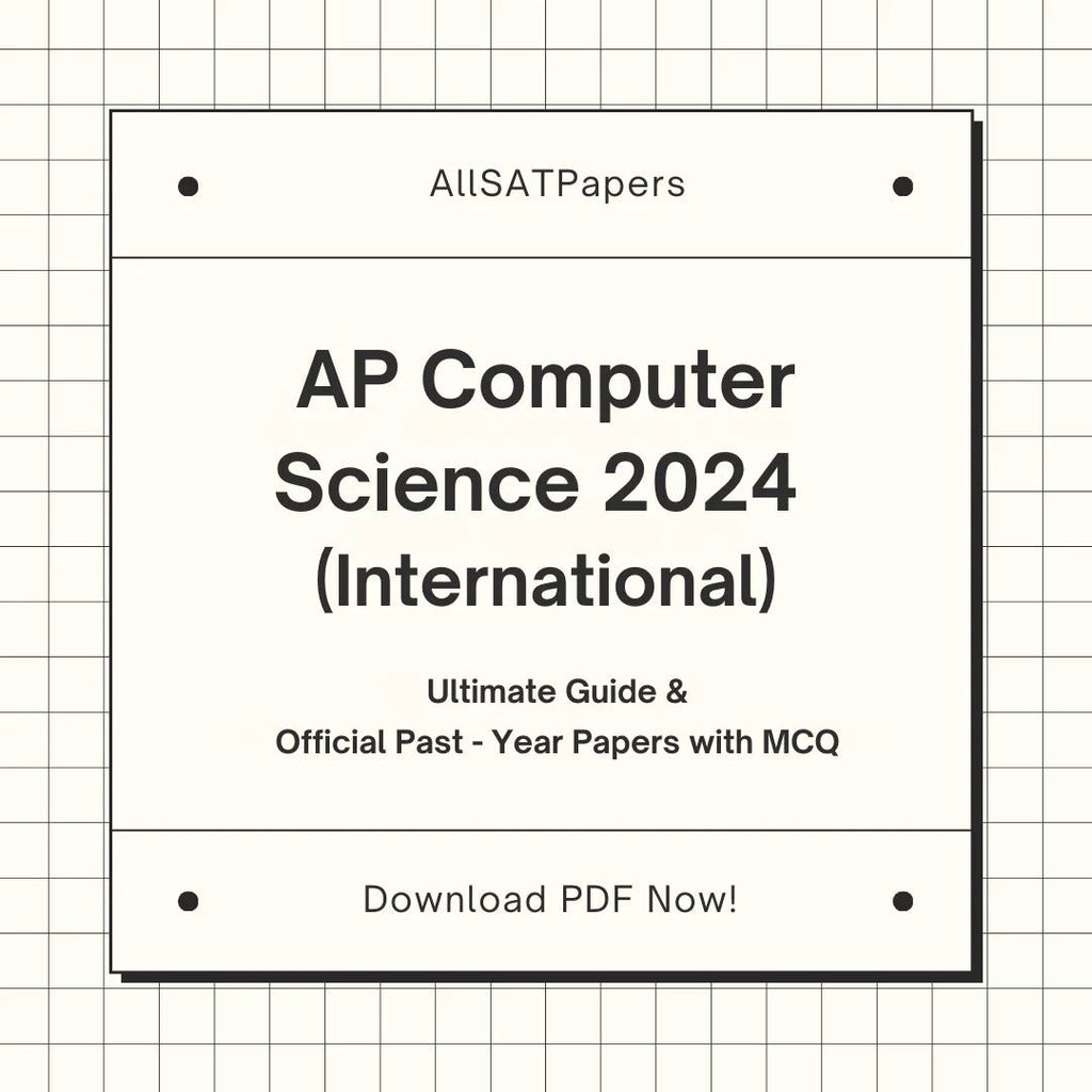 Official AP Computer Science Principles 2024 International | AP Test with MCQ and Answers in PDF - AllSATPapers