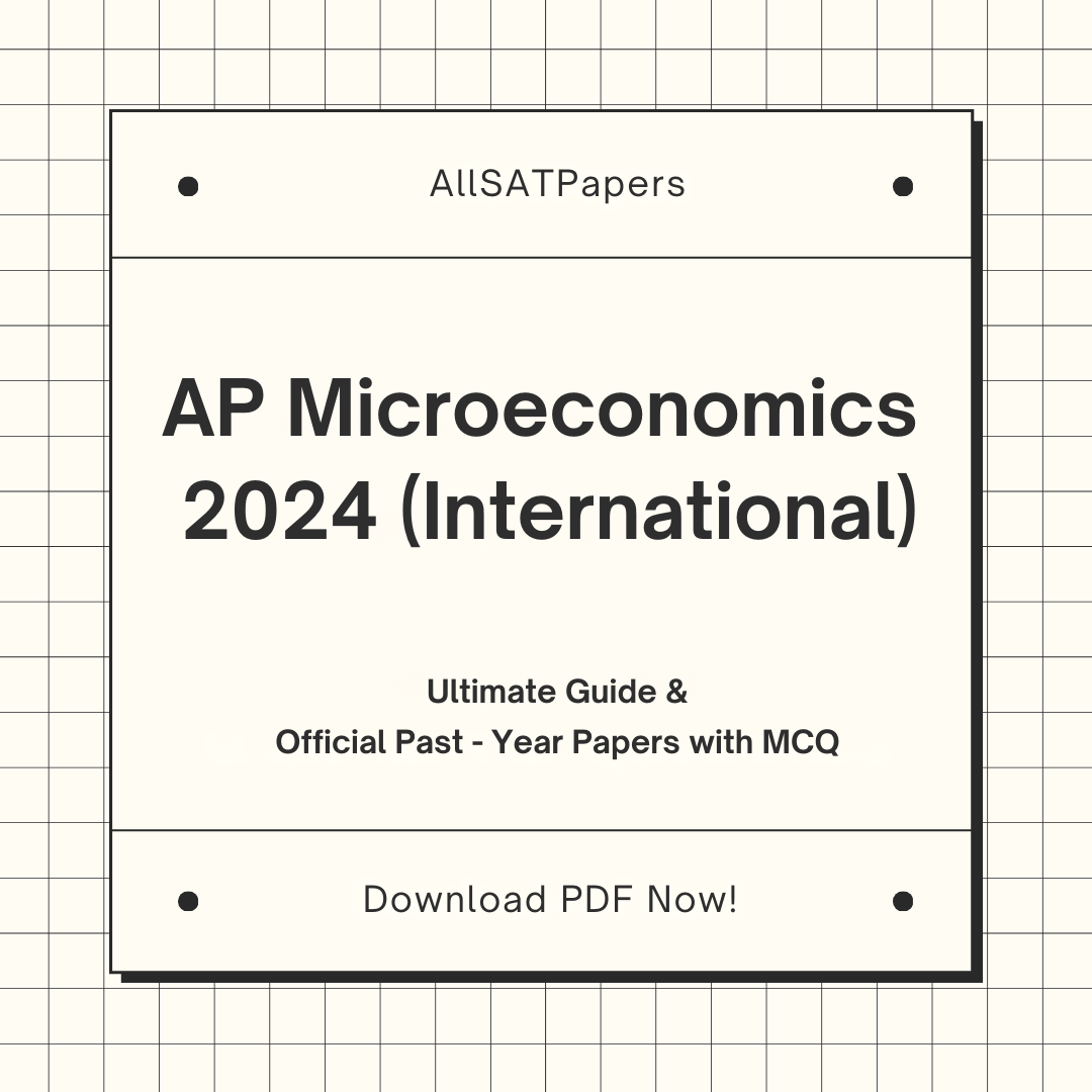 Official AP Microeconomics 2024 International Full Exam AP Test with