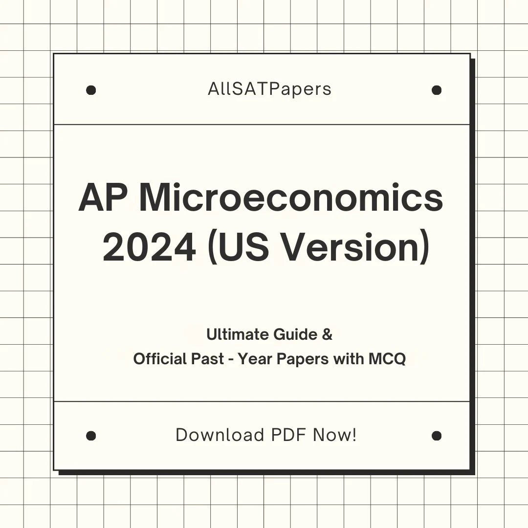 Official AP Microeconomics 2024 US | AP Test with MCQ and Answers in PDF - AllSATPapers