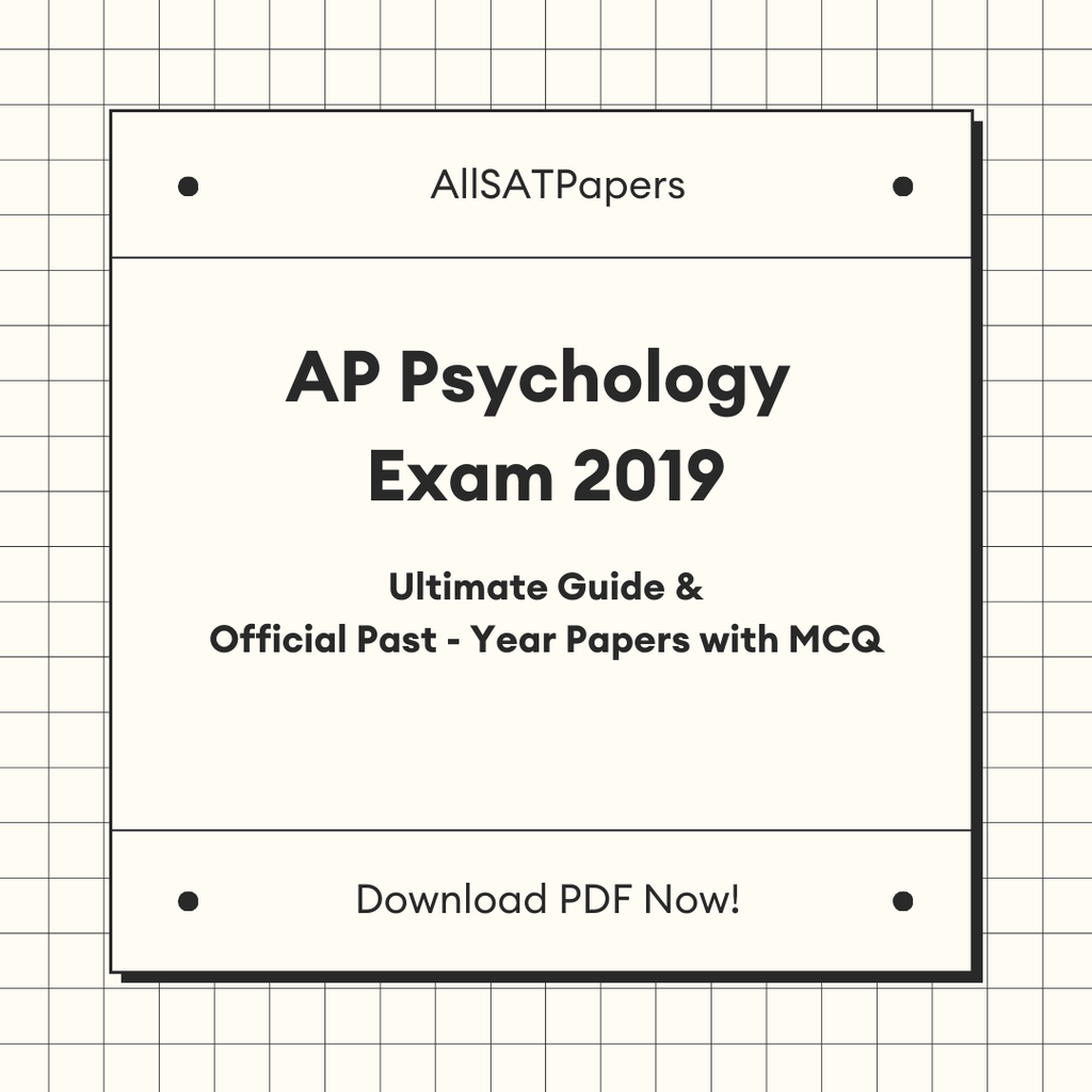 Official AP Psychology 2019 Full Exam | AP Test with MCQ and Answers in PDF - AllSATPapers