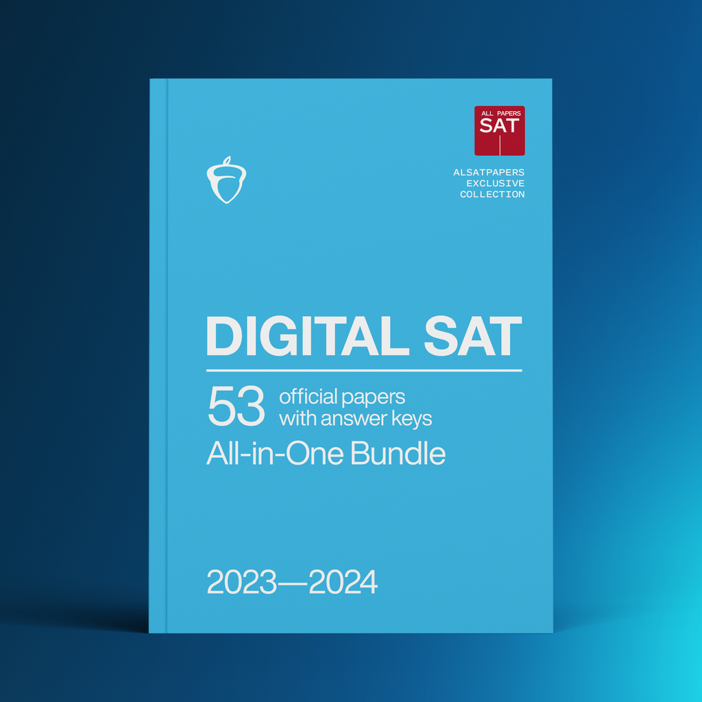 LATEST 2023 & 2024 Digital SAT DSAT QAS & Real Papers with Answer Keys