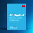 AP Physics 2 digital PDF collection cover, 1998–2026, Includes 2025 & 2026