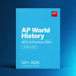 AP World History digital PDF collection cover, 2011–2025, Includes 2025