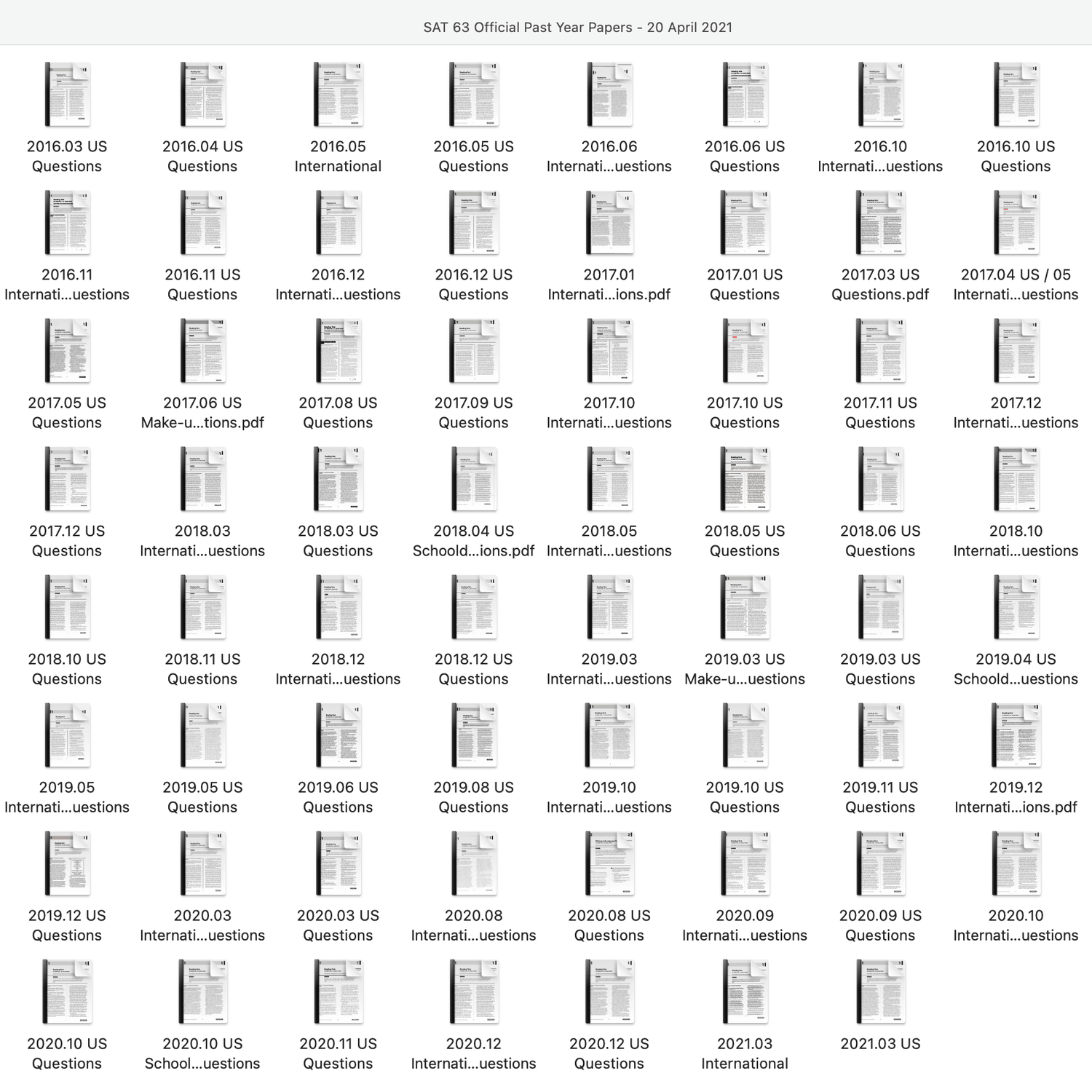 76 Official SAT QAS & Real Papers with Answer Keys