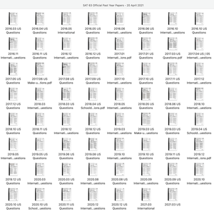 76 Official SAT QAS & Real Papers with Answer Keys